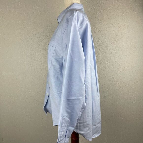 NWOT Lands End Blue Button Down Shirt Size 18 - Picture 3 of 8